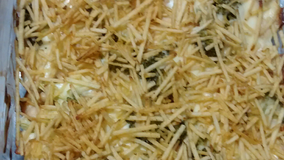 Frango com brócolis e requeijão