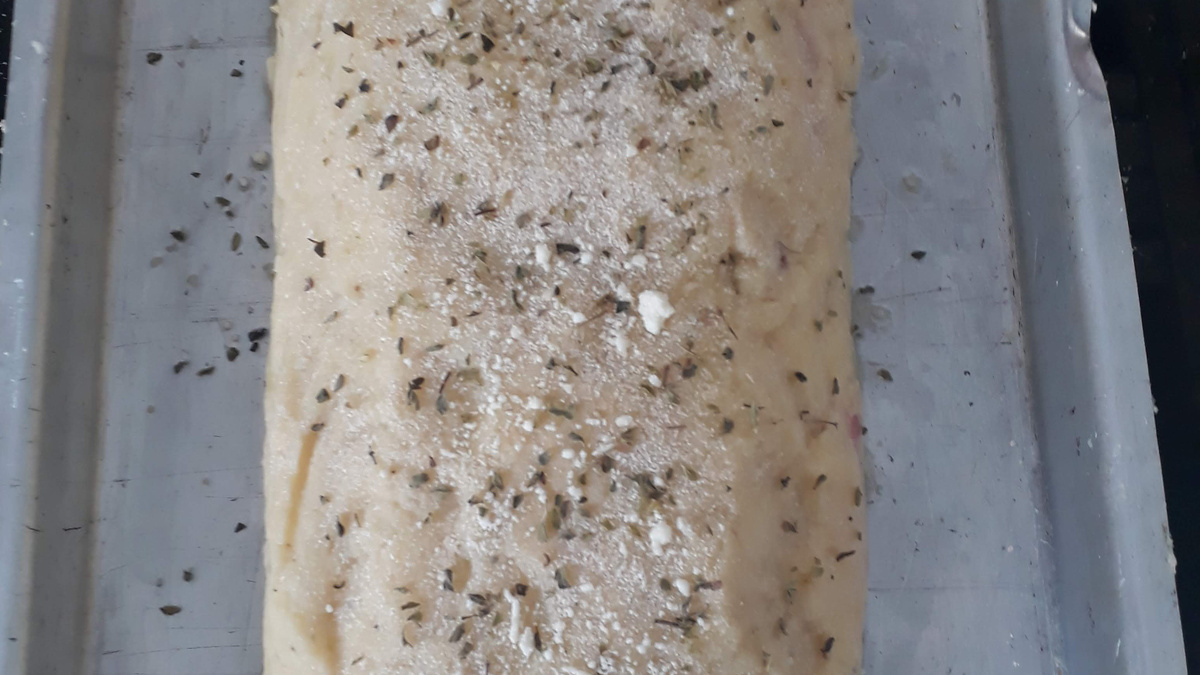 Purê de batata recheado