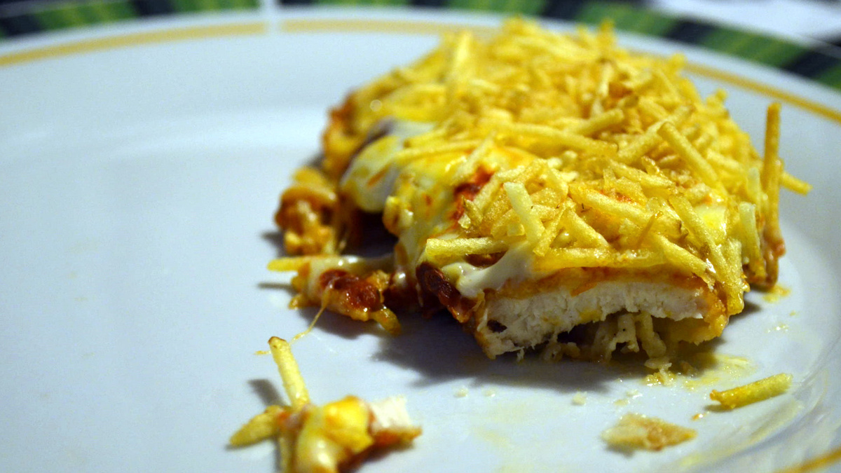 Frango à milanesa da Dona Phina