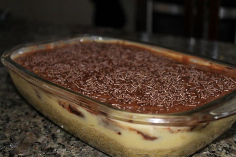 Torta de mexerica com chocolate