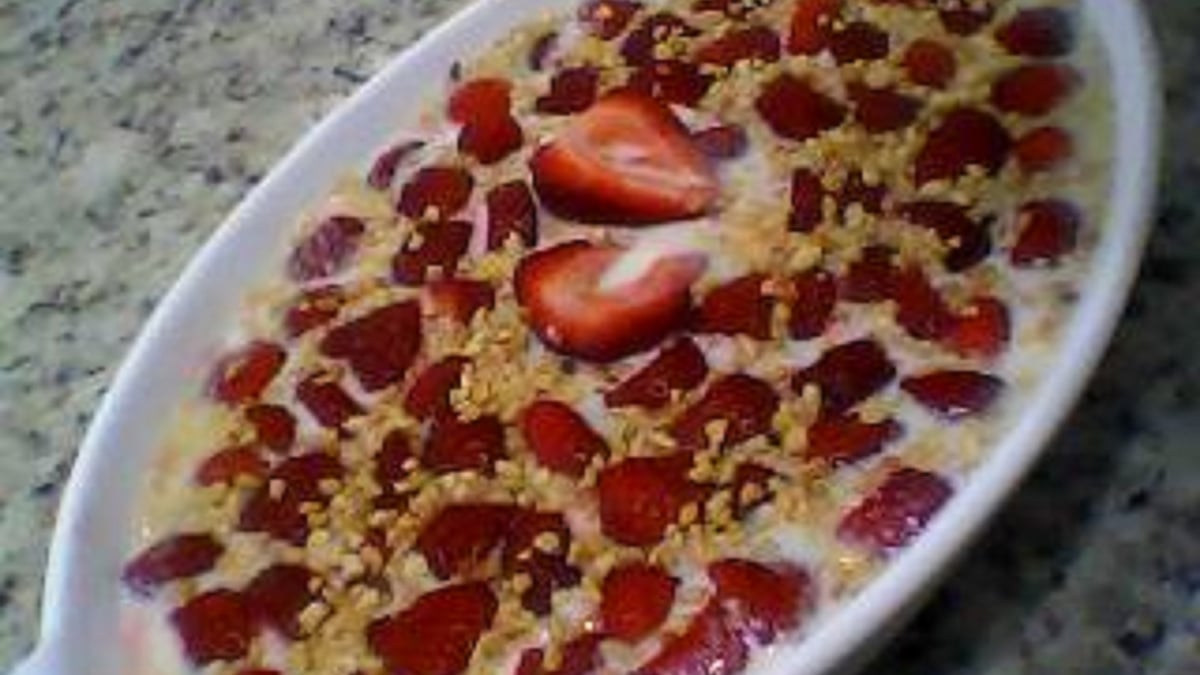 Sobremesa de morango