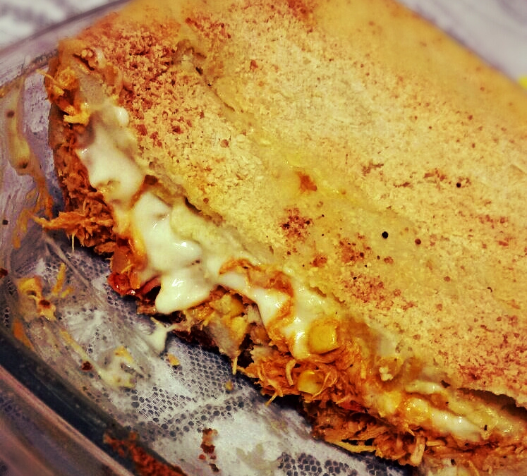 Torta de frango com requeijão de liquidificador
