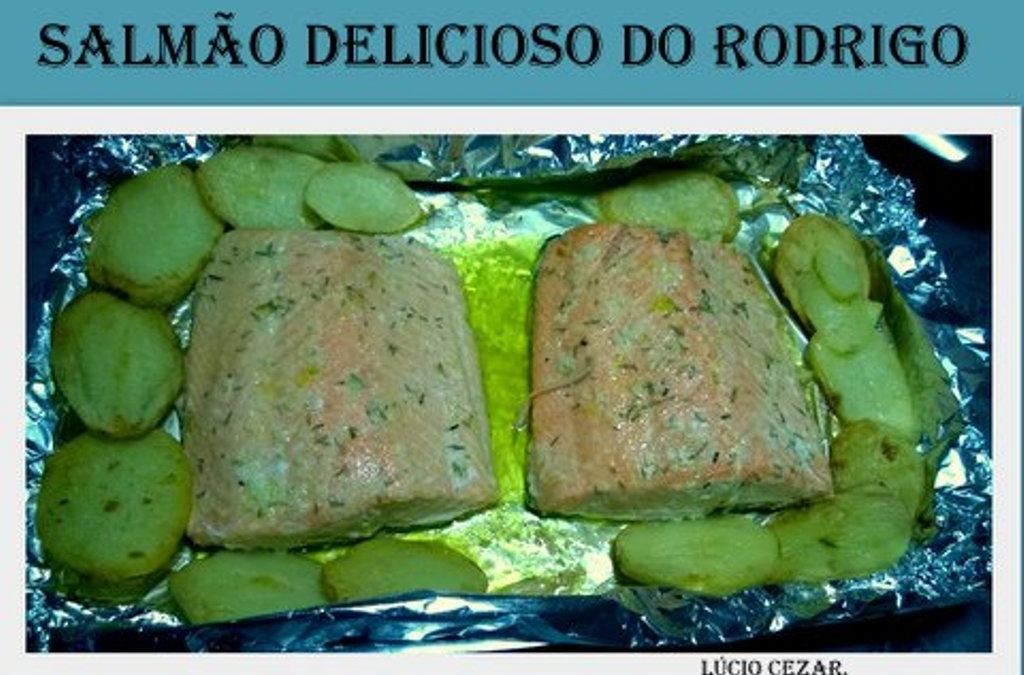 Salmão delicioso do Rodrigo