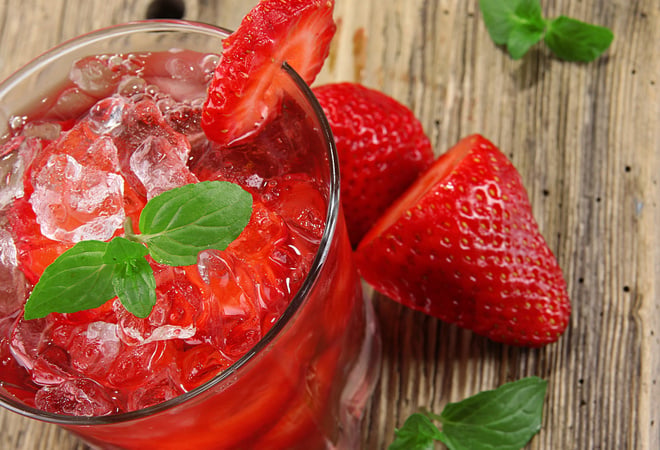 Caipirinha de morango