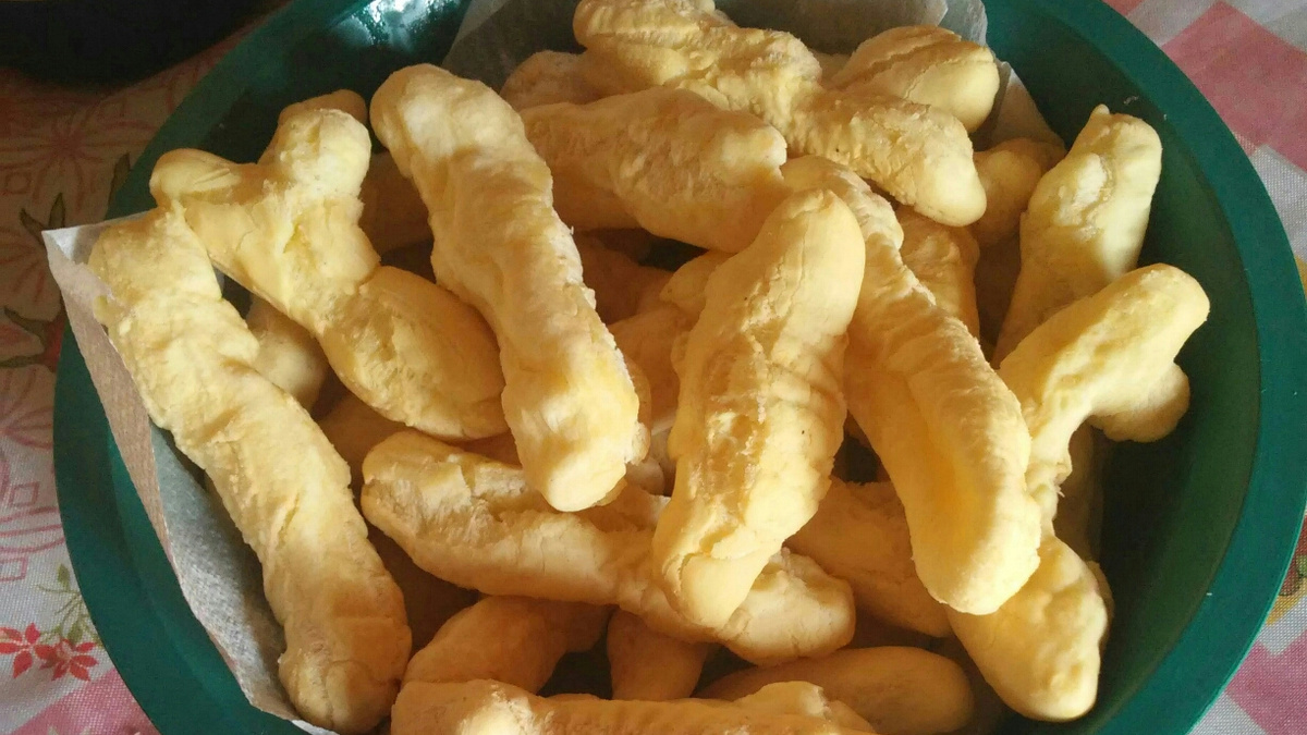 Bolinho frito para o lanche da tarde