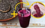 Coloque suco de uva na chia e veja a mágica acontecer para um café da manhã saudável de um jeito muito simples