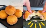 Você já comeu bomba salgada? Fazendo desse jeito, fica crocante por fora e macia e queijuda por dentro…