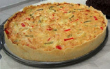 Quiche de frango com pimentão