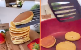 Sem açúcar, sem glúten e SEM BANANA: já salva essa receita de panqueca saudável para fazer num café da manhã especial