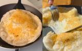 Tapioca de um jeito diferente para variar o café da manhã: ingrediente simples na massa e modo de preparo transformam o prato em uma panquequinha recheada