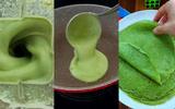 Panqueca verde SEM GLÚTEN e SEM LACTOSE: é só bater tudo no liquidificador e fica pronta em menos de 1 minuto na frigideira