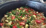 Galinhada (o tradicional e simples arroz com frango caipira do interior de São Paulo)
