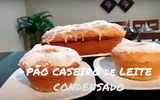 "Não precisa sovar e fica fofinho": pão doce de leite condensado de liquidificador muito fácil de fazer