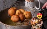 O segredo do bolinho de chuva perfeito está nesse passo com o óleo no preparo