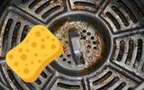 Agora só limpo a airfryer assim: ao abrir a gaveta, você descobrirá que muita sujeira foi removida sem esforço, sem esfregar ou usar sabão