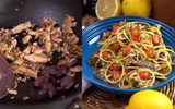 Prato de restaurante usando sardinha ou atum: receita de macarrão cabe na dieta, sacia e fica uma delícia