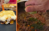 Gratinado de carne desfiada com banana-da-terra e molho branco é o almoço preferido da minha família