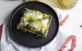 Depois que minha filha virou vegetariana, sempre faço essa lasanha ao molho pesto para ela: a família inteira come e não sobra uma fatia