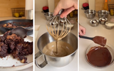 Brownie na frigideira de 3 chocolates é uma das melhores sobremesas que você vai comer na vida. Aprenda a receita!