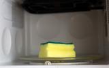 Jamais coloque a esponja de cozinha no micro-ondas! Entenda por que prática é perigosa