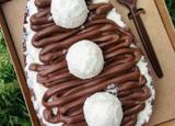 Ovo de colher com leite em pó e creme de avelã