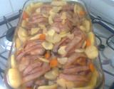 Coxa e sobrecoxa com bacon
