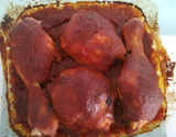 Frango ao forno com barbecue