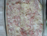 Talharim ao gorgonzola com presunto