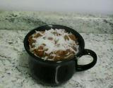 Bolo de caneca de nutella simples