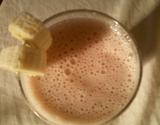Vitamina de banana com morango