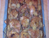 Coxa de frango com molho de maionese
