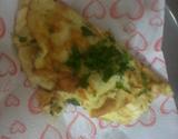 Omelete de queijo e presunto