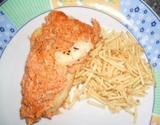 Batata cremosa com catupiry ao molho rosé com frango
