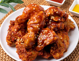 Frango frito coreano com molho agridoce