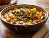 Sopa de legumes com carne desfiada: receita encorpada sem usar farinha
