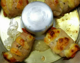 Frango enrolado com queijo branco