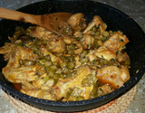 Frango com quiabo