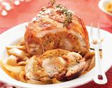 Rocambole de frango recheado