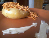 Batata Recheada de Microondas