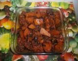 Frango com cebola queimada