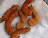 Pescoço de frango empanado