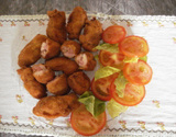 Asas de frango desossadas e recheadas