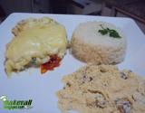 Filé de panga com purê de batata