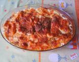 Bacalhau gratinado com batatas