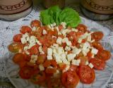 Salada de tomate e queijo minas