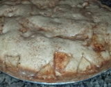 Torta de maçã e banana com canela