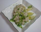 Risoto com funghi e gorgonzola