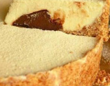 Torta de leite em pó com creme de avelã