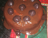 Bolo de cenoura com brigadeiro
