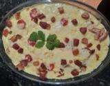 Macarrão com molho de batatas